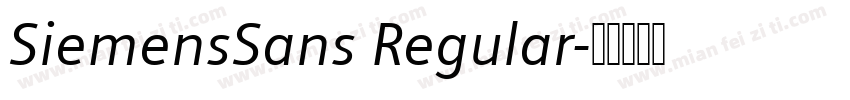 SiemensSans Regular字体转换
